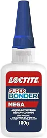 Loctite Super Bonder Mega, Cola Instantânea para Reparos, Cola Transparente para Materiais Diversos, 1x100g