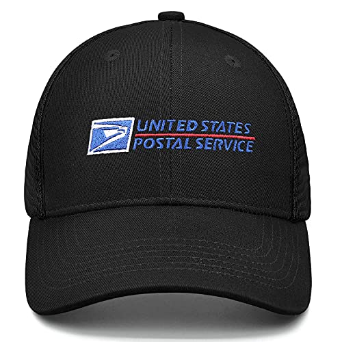 Black Mailman Hat Trucker Hats for Men Baseball Cap Dad Hat Sun Hat