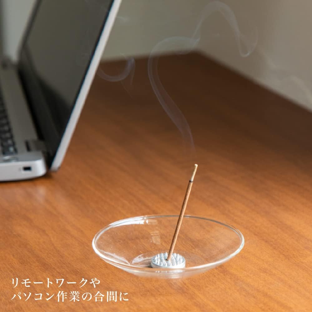 FUJIEI AIMA A-001 Incense Sandalwood Incense Holder Included 15 Sticks Approx. 2.8 inches (7 cm) A-001 Stick Type Nordic Modern Japanese Western Eclectic Relaxing Fragrance Aroma Made in Japan