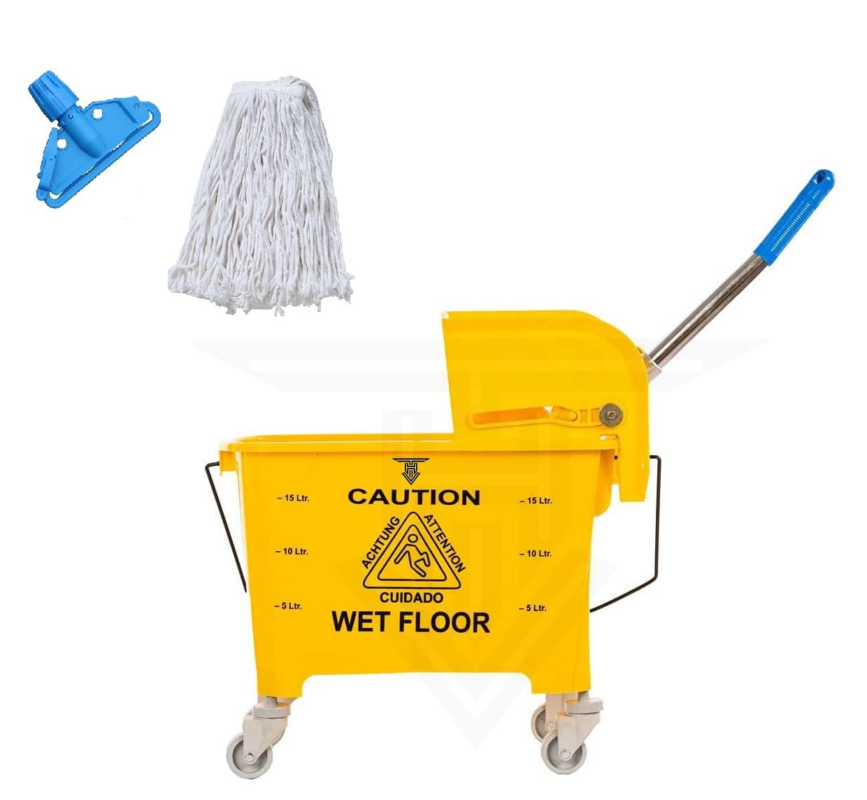 Mini Mop Bucket Wringer - Easy Wringing & Back Support -1 Mini Mop Bucket Wringer - Easy Wringing & Back Support -1