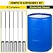 BestEquip 20L Liquid Nitrogen Tank Aluminum Alloy Liquid Nitrogen Dewar Static Cryogenic Container Liquid Nitrogen Container with 6 Canisters and Carry Bag