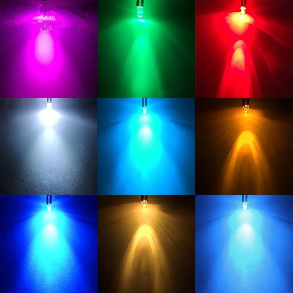 10/50pcs 3v 6v 12v 24v Cc 5mm Diodi A LED A LED Trasparente Rosso/verde/blu/giallo/UV/arancione/rosa/caldo/bianco/rgb Cavo Pre-cablato Da 20 Cm Fai Da Te,Bianco,DC 24v 50pcs