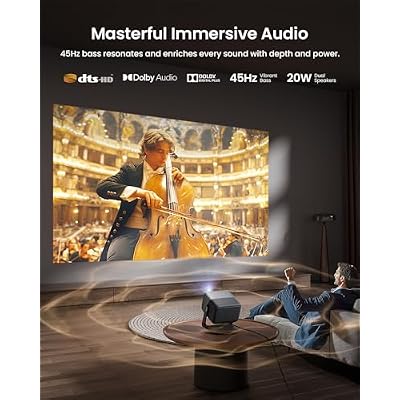 JMGO N1S Ultra 4K Triple Laser Projector with Ceiling Mount