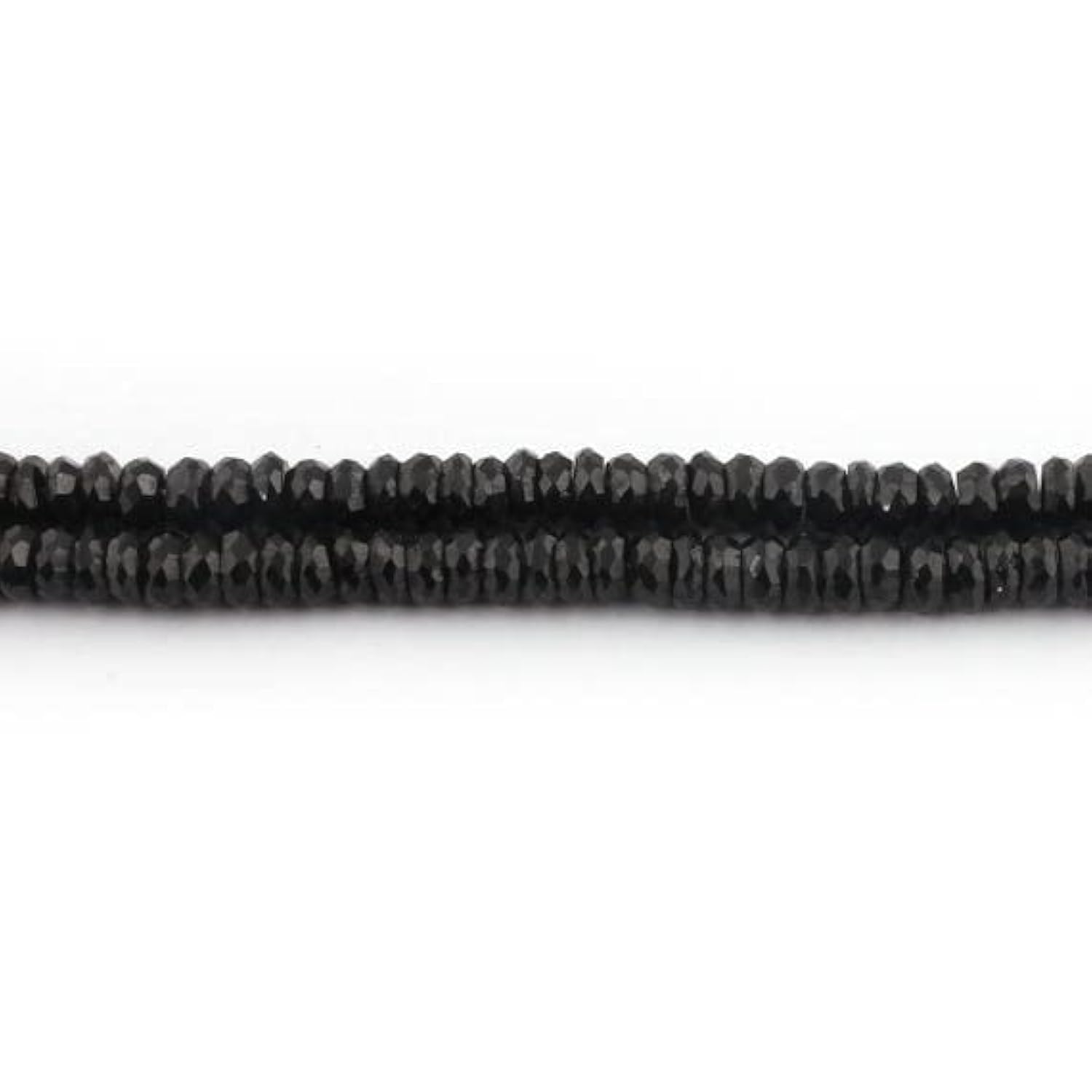 Onyx noir facetté en perles rondelles de 8mm pour créer vos propres bijoux du quotidien