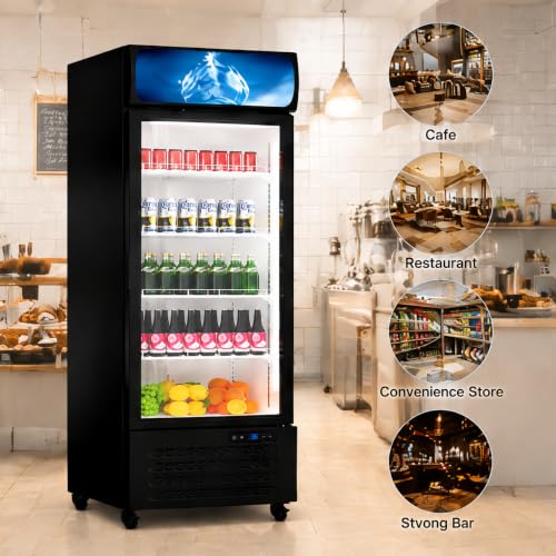 Image of 13.4CuFt Single Door Beverage Refrigerator with Touch Control