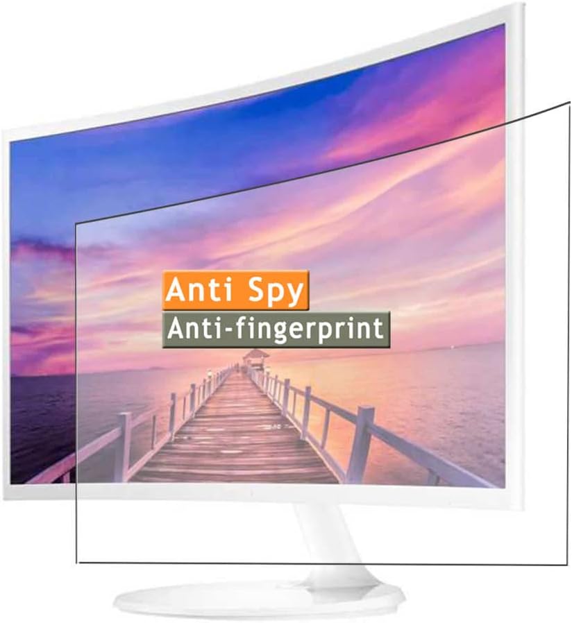 Privacy Screen Protector, compatible with Samsung Curved C27F391/C27F391FHN/C27F391FHM/C27F391FH/C27F391FW/LC27F391FHNXZA 27" Anti Spy Film Protectors Sticker [ Not Tempered Glass ]