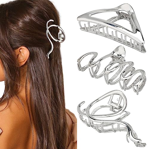Accesorios para el cabello delgados y gruesos en pack de 3 pinzas metálicas duraderas