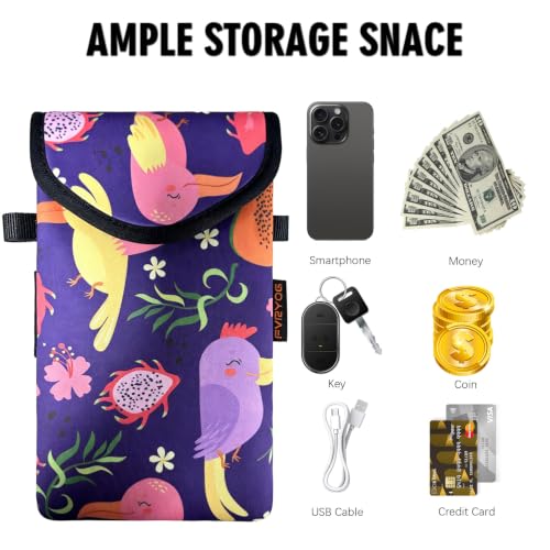 Image of Neoprene Phone Sleeve Pouch Case Bag for Men Women w /Crossbody Strap /Neck Lanyard for iPhone 17 /16 /15 /14 Pro Max, Samsung S25,Pixel 10