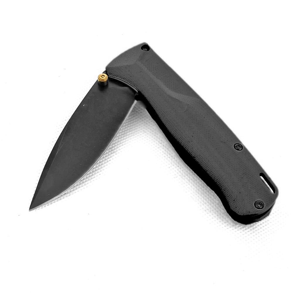 Joa Klappmesser Scharfes Taschenmesser aus stahl schwarz & g10, 440 klingen, klein axis lock Outdoor EDC Messer survival einhandmesser tanto faltmesser mit clip