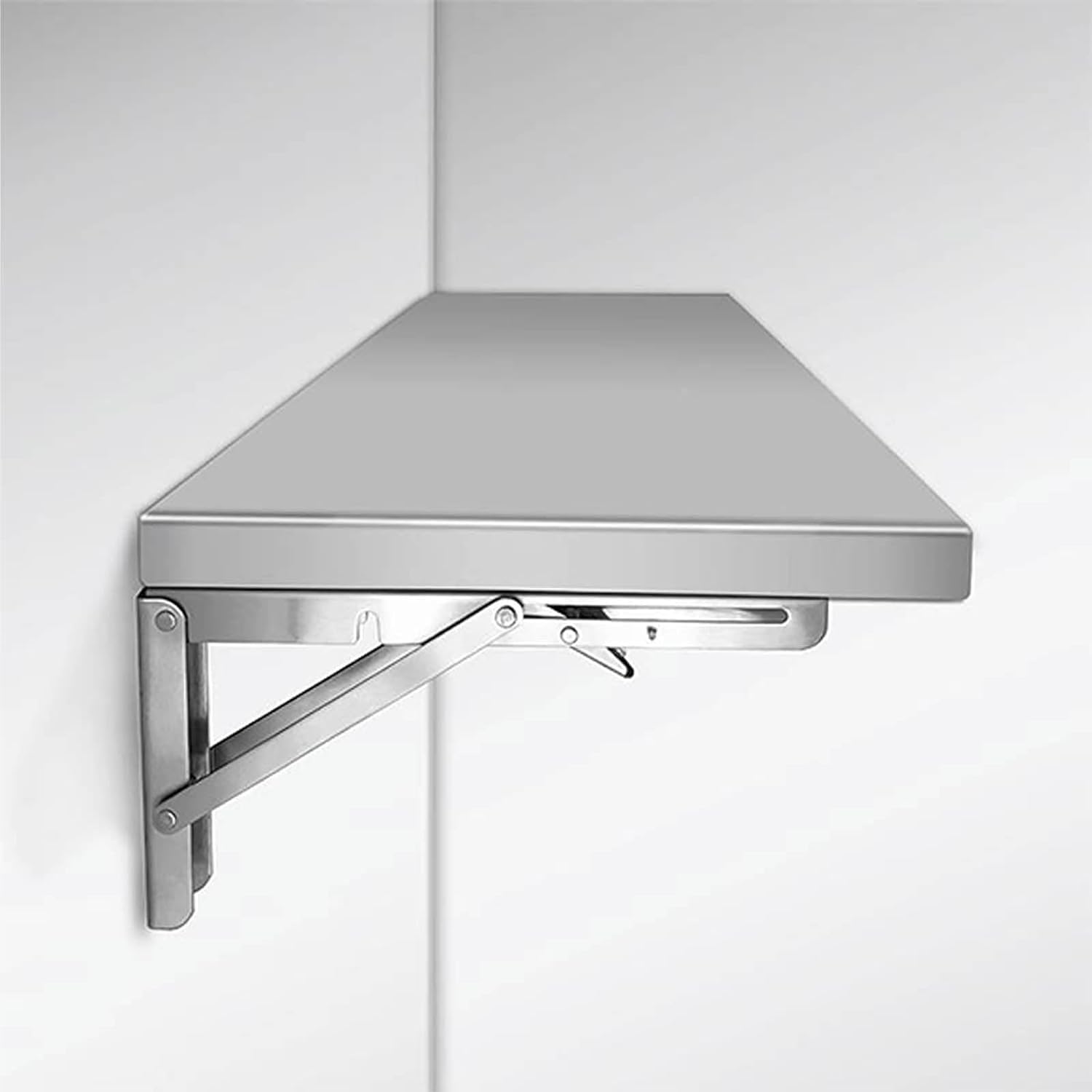 Table pliante murale gain de place pour bureau en inox 304 60x30