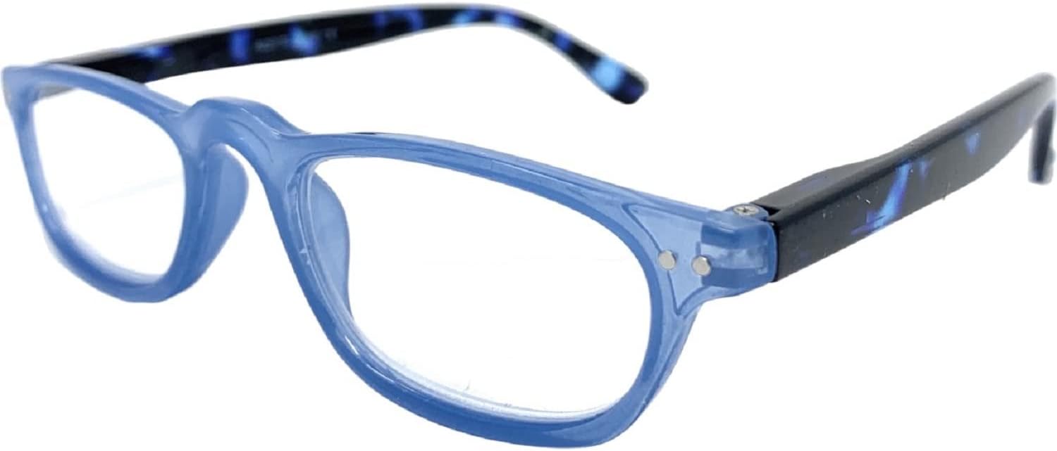 The Magnolia Rectangle Half Frame Reading Glasses, Half Rim Readers, Unisex Cheaters - Image 2