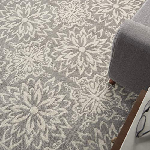 Tapete decorativo Nourison 5'3" x 7'3" rectangular miniatura 3