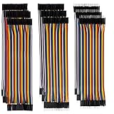 Kit perfecto: el kit de cables de puente de la placa de pruebas incluye un total de 360 cables, tres conectores finales: hembra a macho, macho a macho, hembra a hembra. Longitud de los cables: 200 mm/7,87 pulgadas, paso: 2,54 mm.