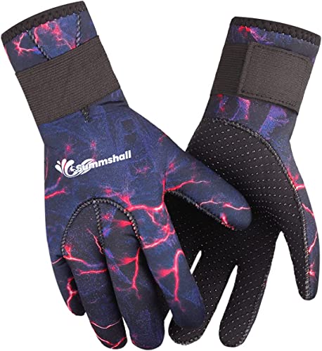 Guantes de Neopreno de 3 mm, Antideslizantes Guantes de Buceo, Guantes Neopreno Surf Natación, Guantes de Agua de Cinco Dedos para Hombres y Mujeres Surf para Kayak de Pesca Submarina Cover