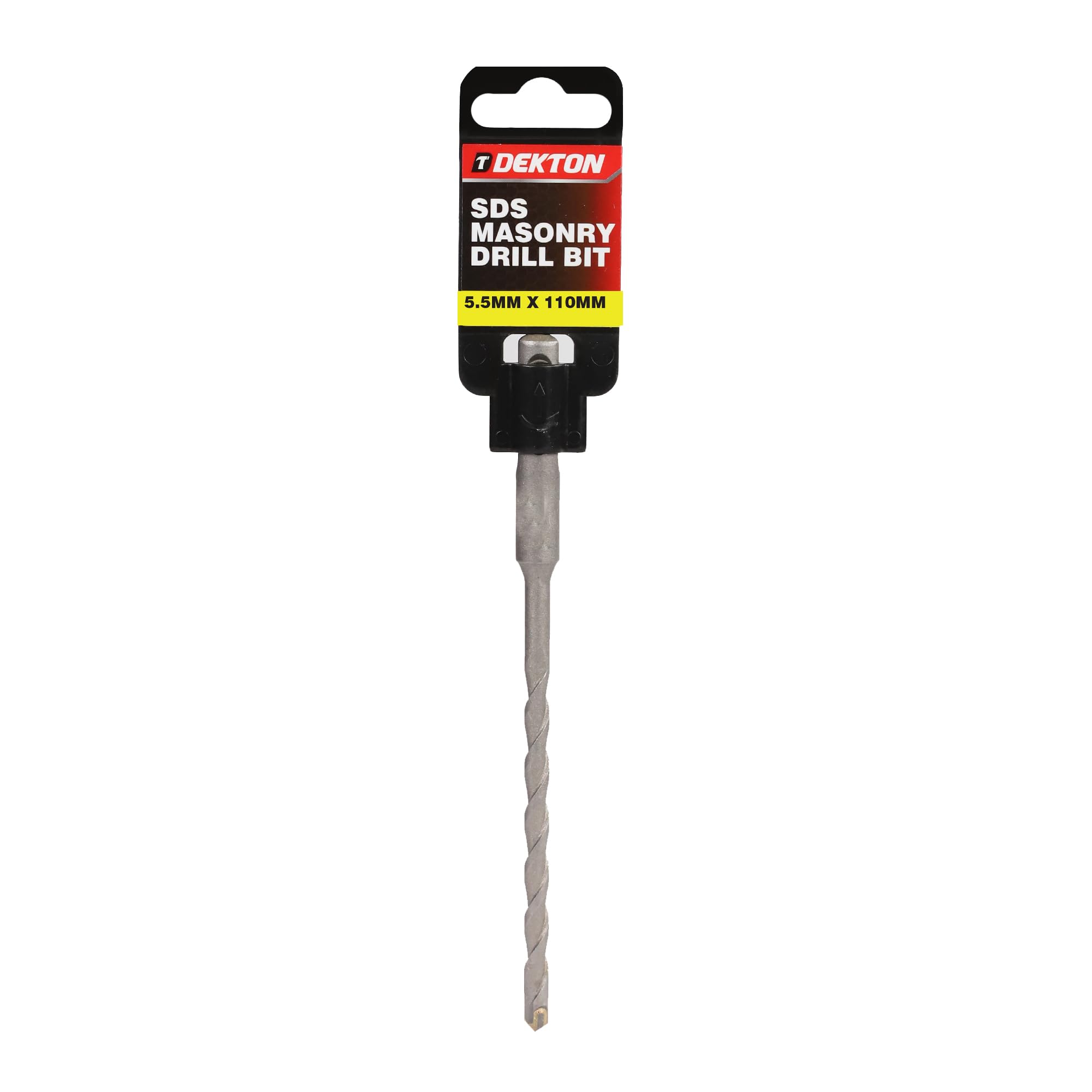 Dekton SDS Masonry Drill Bit 5.5mm x 110mm | Heavy Duty for Block, Brick & Concrete | Precision Drill Bit for Accurate Holes | Durable Construction for Tough Materials | For Professional & DIY Use