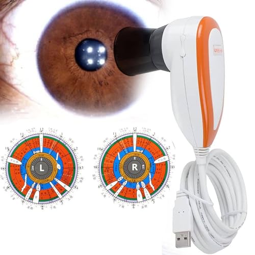 Cámara De Iridología Con Analizador De Iris Usb De 5,0 Mp,Con Software Pro Iris, Cámara De Iridología Con Analizador De Iris Eye Iriscope,Con Lente De Iris Hd De 5 Millones De Píxeles, Cámara De Iris