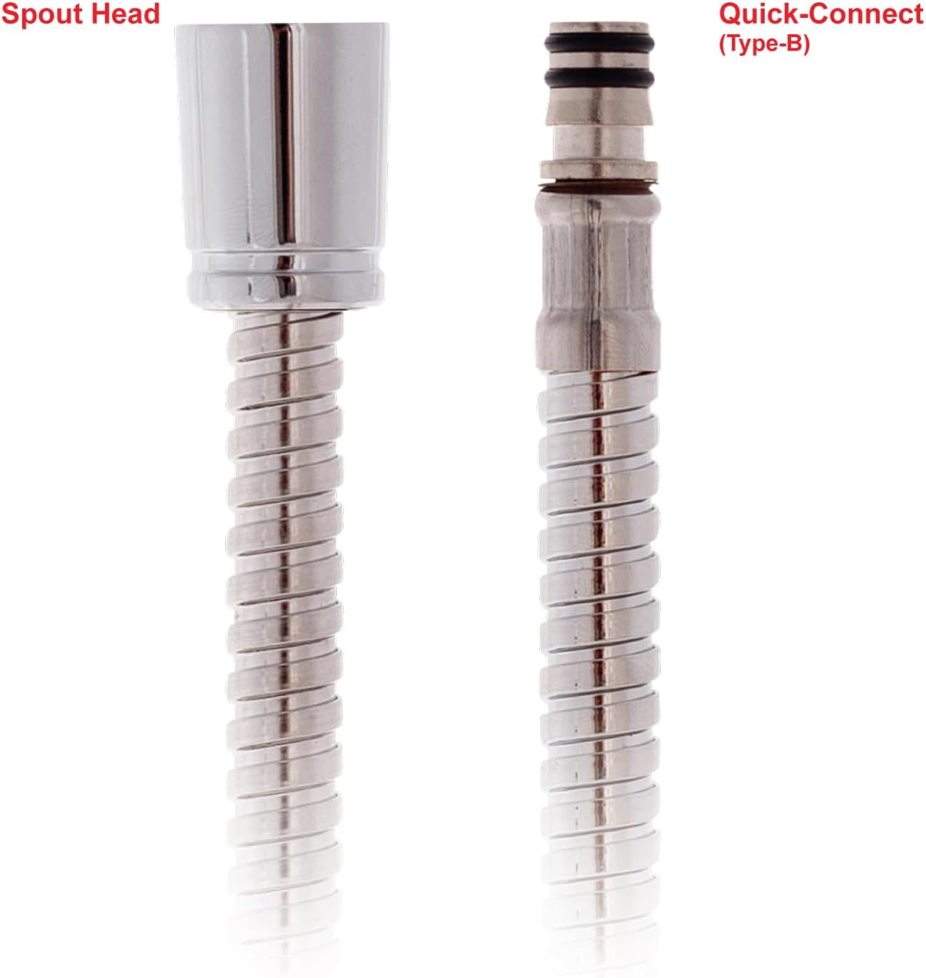 Hose- 6' Stainless Steel (for Ambassador Marine's Pull-Outs with Type-B Quick-Connect)