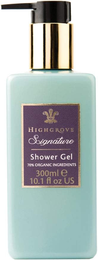 Highgrove Signature Natural Shower Gel, Moisturizing Body Wash, Ideal for Delicate Skin, 10.1 Ounces