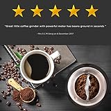 Duronic Electric Coffee Grinder CG250, Spice Grinder Machine, Stainless Steel Blades Grinders, Fast Dry Mini Removable Grinding Mill Pot for Coffee Beans, Nuts, Seeds, Spices, Flax, Black - Image 7