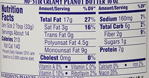 Adams No Stir Creamy Peanut Butter, 16 Ounces #TOP4