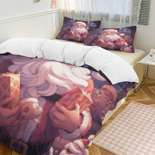 Housse de couette King 220x240 cm avec taies en microfibre douce - 3