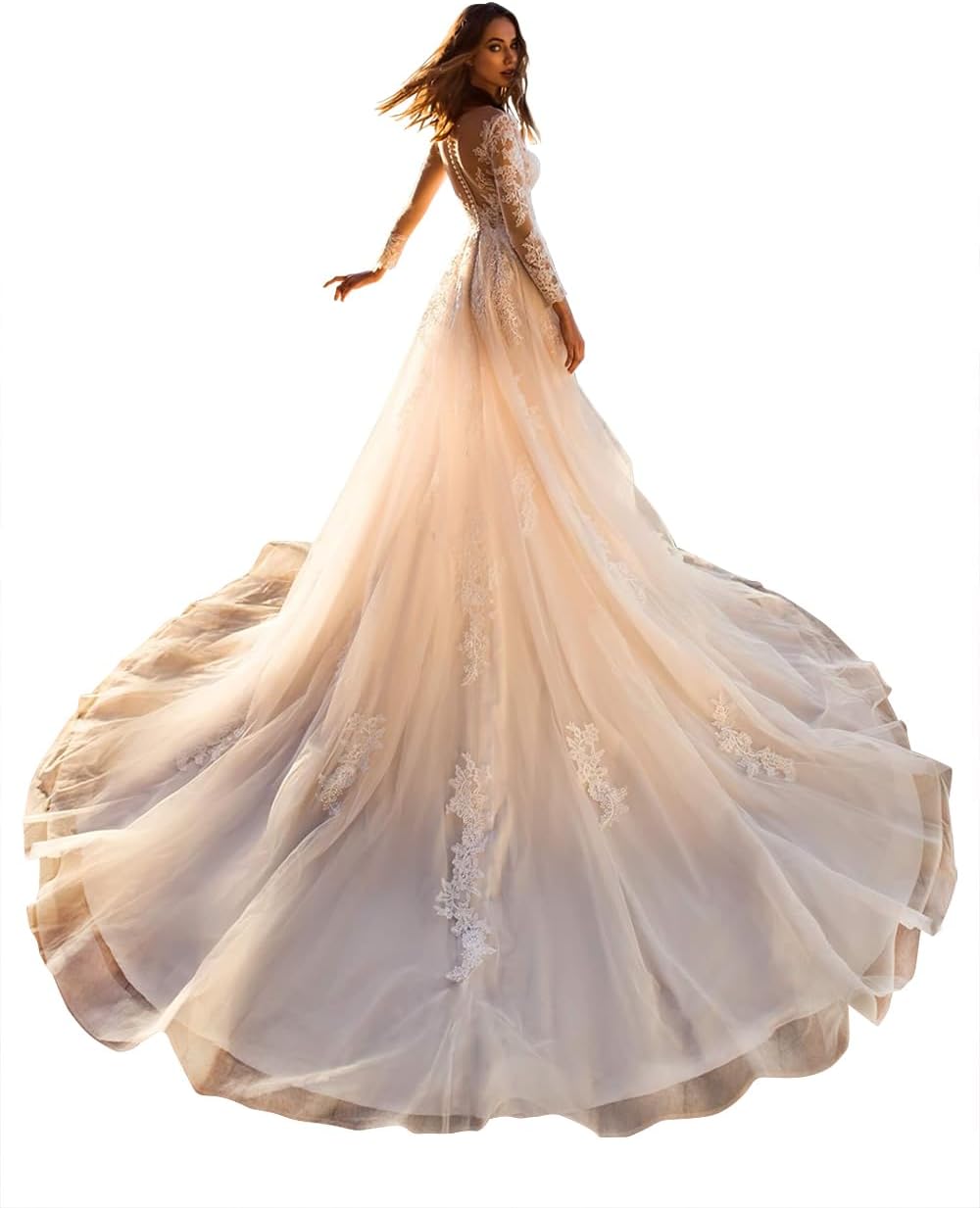 Clothfun Lace Mermaid Beach Wedding Dress 2023 with Ecuador Ubuy