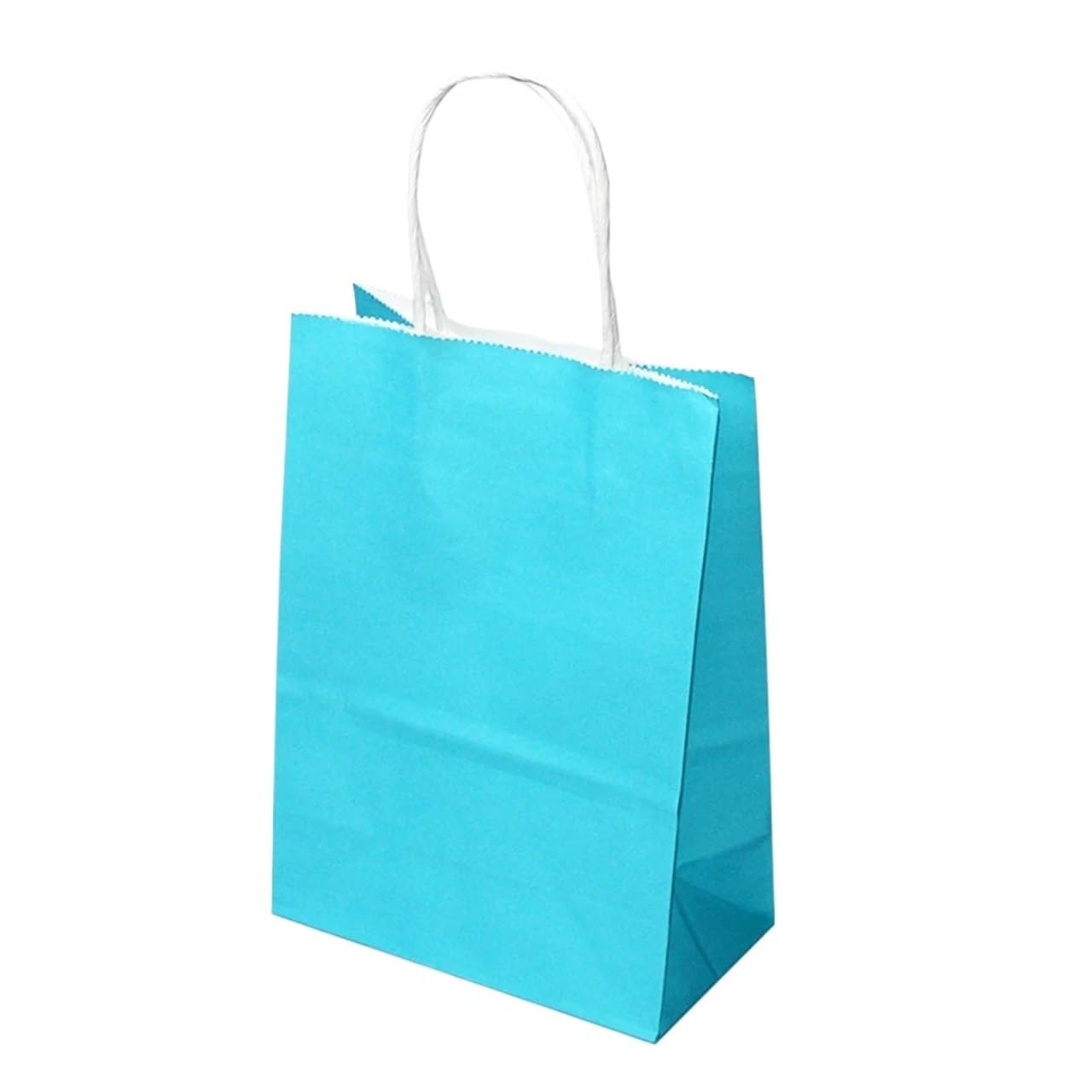 20 piezas bolsa de papel color suave con asas para Embalaje Fiestas
