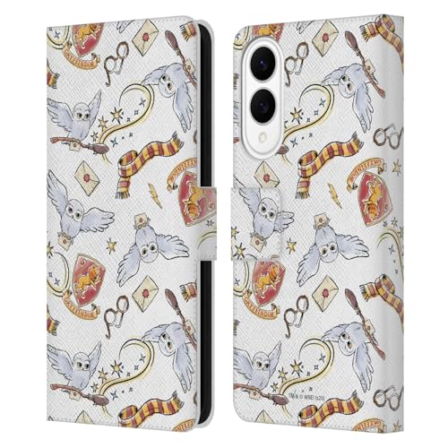 Étui Portefeuille Cuir Samsung Galaxy S25 Edge Harry Potter Hedwig Owl