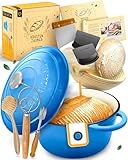 Véritable expérience de cuisson - Découvrez un véritable artisanat. Notre cocotte en fonte conserve la chaleur de manière optimale et assure des résultats de cuisson parfaits à chaque fois - Idéal pour le levain, le pain d'épeautre ou le pain de blé.
