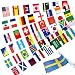 Ckexin 48 Countries Flags Banner Dercoations for 2026 World Cup, Small Mini Hanging String Garland Bunting, Football Events, Pub, Classroom, Home Party, Outdoor Sports 50 Feet