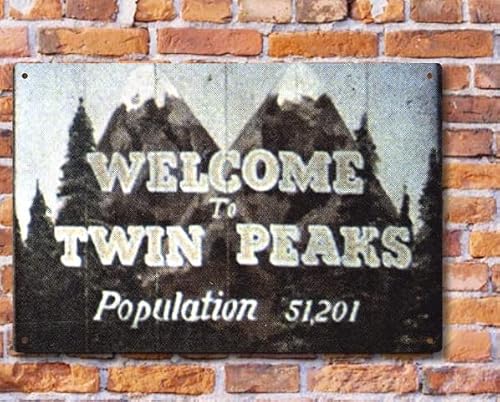 Twin Peaks Welcome Logo Metal Sign