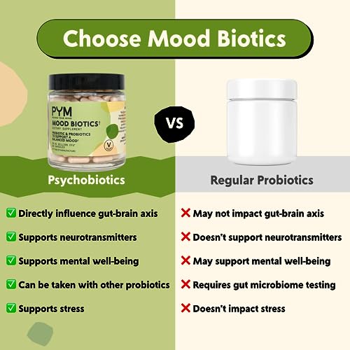 PYM Health VBIOJAR60MFN-1 Psychobiotic Supplement