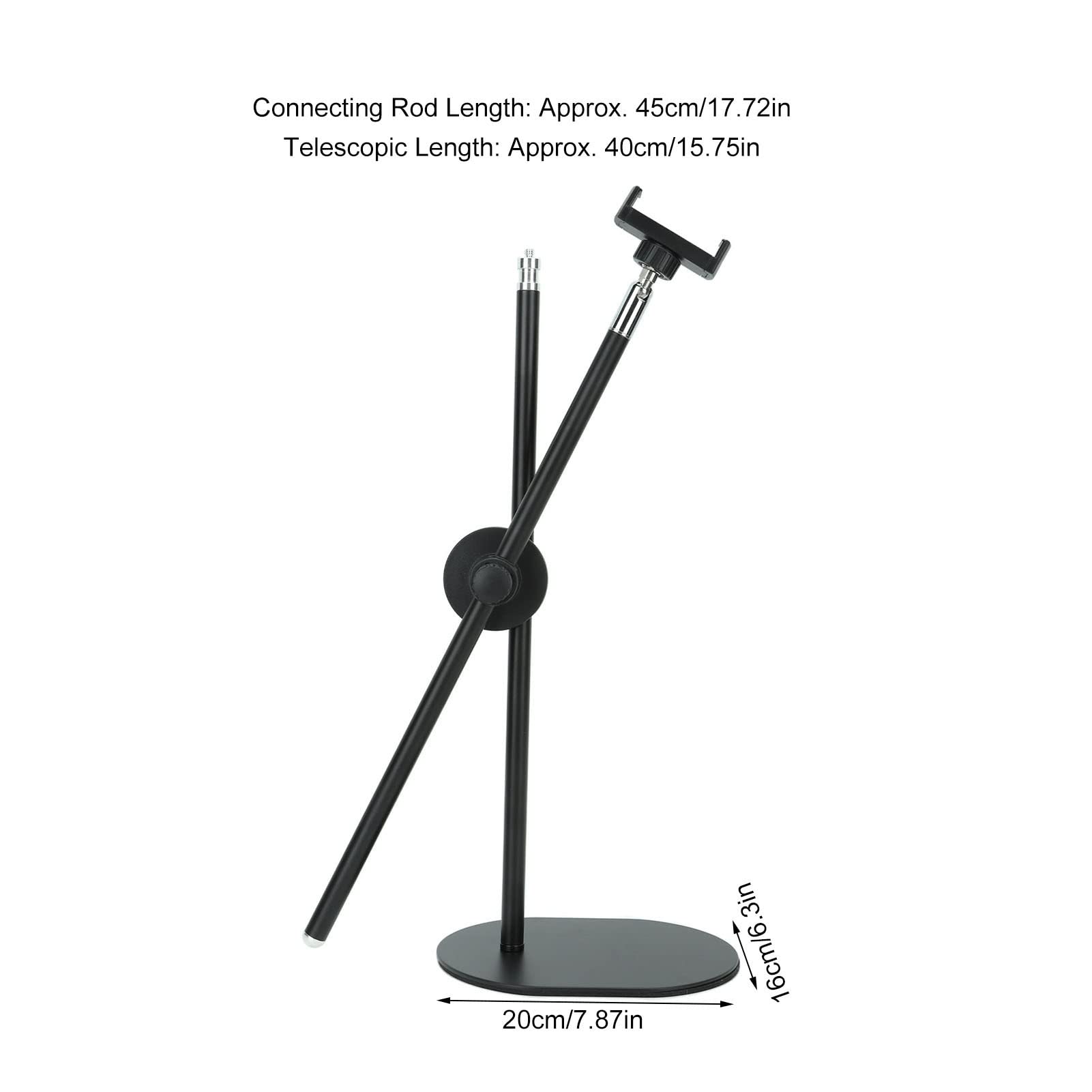 Soporte para teléfono móvil, grabación de video, multiángulo, ajustable, telescópico, suave, soporte para teléfono celular, soporte de abrazadera de transmisión en vivo