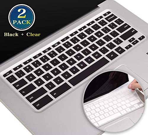 2 Pack HP Chromebook 14 Keyboard Cover, Silicone Keyboard Skin for HP Chromebook