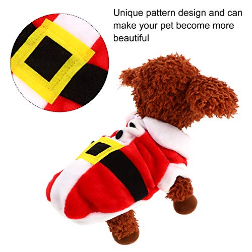 PretyzOOM Roupa de Natal para animais de estimação, fantasia de Natal, cachorro, gato, casaco de inv