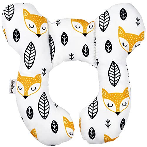 PANSYFEN Oreiller de Voyage pour B&eacute;b&eacute; Oreiller B&eacute;b&eacute; Support de Cou et Cal&eacute;-T&ecirc;te pour B&eacute;b&eacute; pour T&ecirc;te et Cou Support pour Enfant Utilis&eacute; dans Si&egrave;ge d'Auto Poussette pour B&eacute;b&eacute; de 0 &agrave; 1 Ans