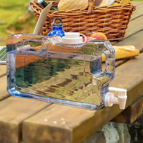 Contenedor de Agua Tanque con Grifo Cubo Multifuncional Jarra Portátil de Agua para Picnic Cocina Senderismo, 4L miniatura 6