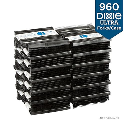 Image of SmartStock Fork - Fork - 40 x Fork - Disposable - Black - 24 / Carton - 1 Each