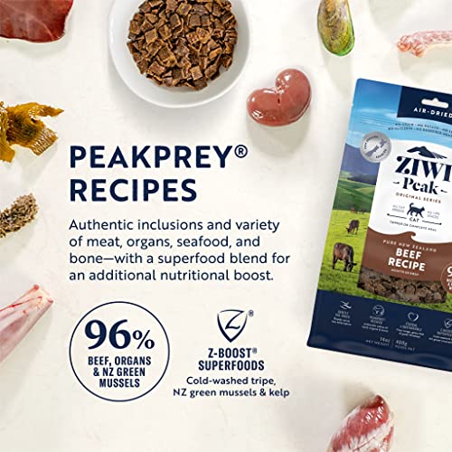 Bundle Of Ziwi Peak Air-Dried Cat Food – All Natural, High Protein, Grain Free & Limited Ingredient With Superfoods (Beef, 14Oz + Lamb, 14Oz + Chicken, 14Oz) #TOP1