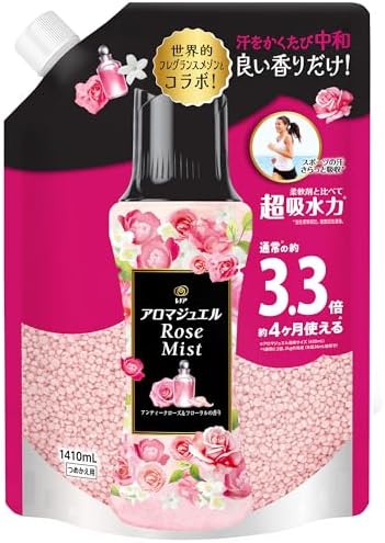 （22:30時点） レノア ハピネス アロマジュエル 香り付け専用ビーズ アンティークローズ&フローラル 詰め替え 1410mL