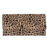 Boatee Leopard Womens Trifold Wallet Credit Card Holder Wallet Fashion Clutch Long Purse Pouch for G