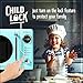 Nostalgia Retro Compact Countertop Microwave Oven - 0.7 Cu. Ft. - 700-Watts with LED Digital Display - Child Lock - Easy Clean Interior - Aqua