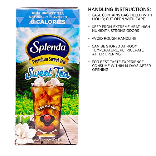 Splenda Premium Sweet Tea On Tap, Sweetened With Splenda (128 Fluid Ounces / 1 Gallon) Bag In Box Liquid, Ready To Drink (Sweet Tea) #TOP5
