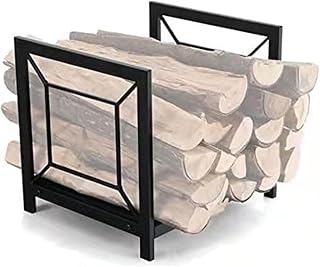 Firewood Log Rack for Fireplace, Lumber Storage Holder Heavy Duty Log Storage Bin,Firewood Stacking Rack to Store Logs