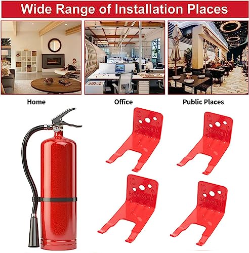 Soporte para extintor universal regulable de 5 a 13 libras, kit de 4 6