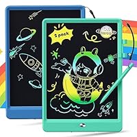 Kidopire Travle Toy for Kids Toddler, 2 Pack LCD Writing Drawing Tablet, 10.5 Inch Doodle pad board, Etch Sketch Gift for 3 4 5 6 7 8 9 Years Old Girl Boy