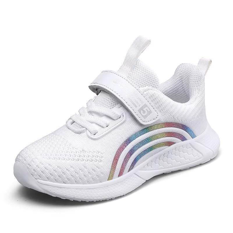 Girls Running Shoes Lightweight Kids Shoes Non-Slip Black Sneakers Comfortable Athletic School Breathable Girls Sneakers Little Big Size
