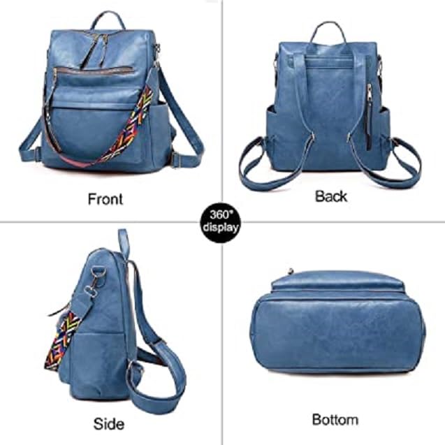 Image of Women High Qulity Multipurpose Backpack Handbag Purse, Travel Backpack Shoulder Bag for Ladies,Girls,Unisex