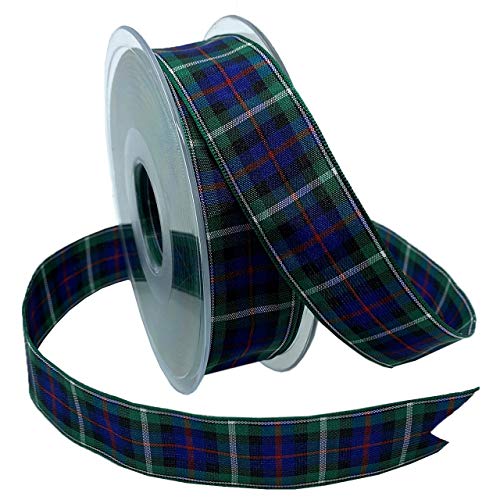 Morex Ribbon Edinburgh Ribbon Scottish Heritage Family Colors Christmas and Wedding Decorations Plaid 1 Inch by 27 Yards Mackenzie