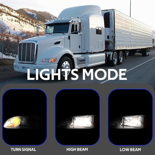 Sunhua Headlight Assembly Fits for 2005-2016 Peterbilt 325 330 335 337 340 348 382 384 386 387 Headlamp Right Passenger Side Chrome Housing Halogen Headlamps by Sunhua - Used condition - Image 5